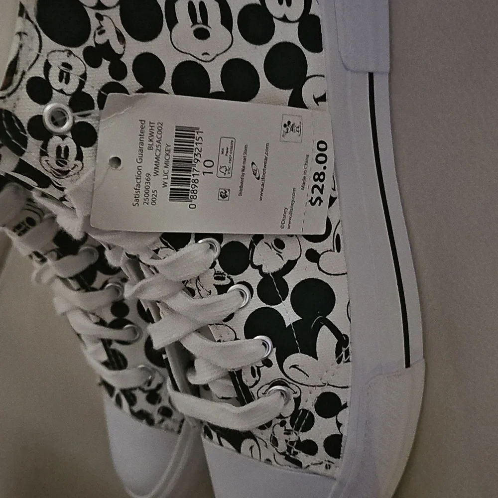 Mickey Mouse High-Top Shoes - Black and White - Picture 3 of 5